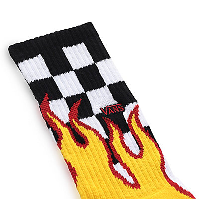 Kids Flame Checkin Crew Socks (1 Pair)