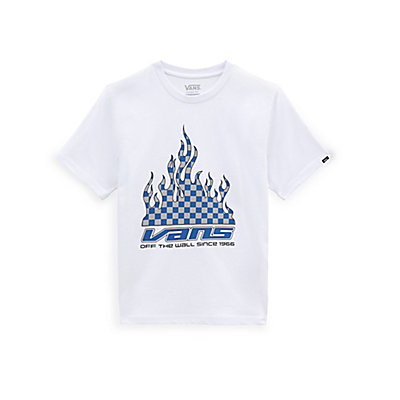 Boys Reflective Checkerboard Flame T-Shirt (8-14 Years)