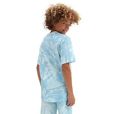 Camiseta con estampado marmoleado de niños (8-14 años)