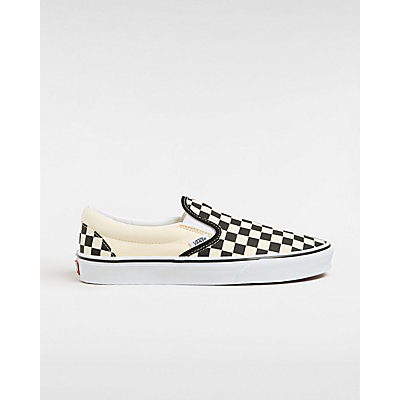 Checkerboard Classic Slip-On Shoes | Black, White | Vans