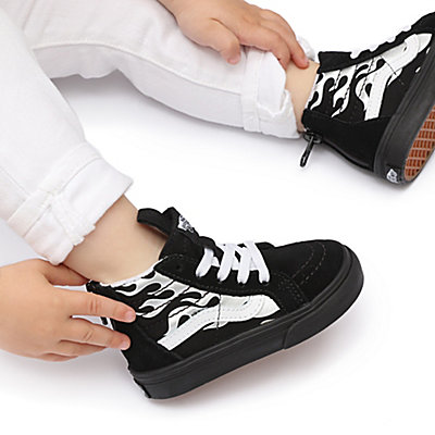 Toddler Metallic Flame Sk8-Hi Zip Shoes (1-4 years)