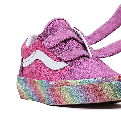 Zapatillas con cierre adherente Glitter Rainglow Old Skool de niños (4-8 años)