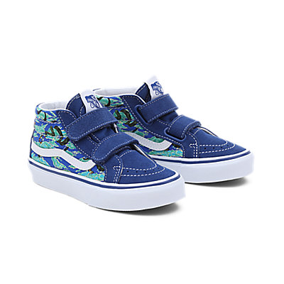 Kids Wild Camo SK8-Mid Reissue Hook and Loop Shoes (4-8 years)