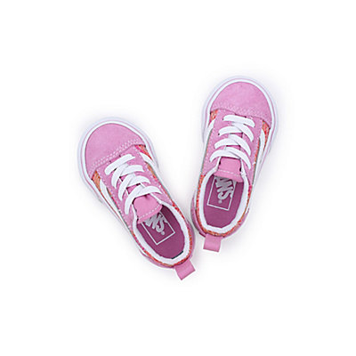 Toddler Rose Camo Old Skool Elastic Lace Shoes (1-4 Years)