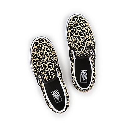Zapatillas de niños Flocked Leopard Classic Slip-On (8-14 años)