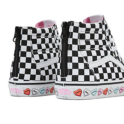 Zapatillas de niños Candy Hearts SK8-Hi con cremallera (8-14 años)