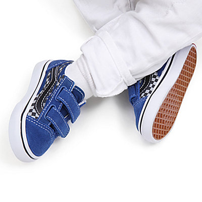 Toddler Reflective Flame Old Skool Hook And Loop Shoes (1-4 Years)
