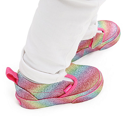 Toddler Glitter Rainglow Slip-On Hook And Loop Shoes (1-4 Years)