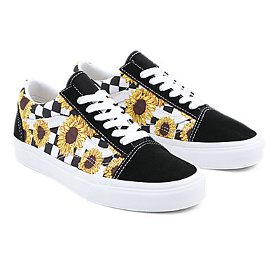 Sunflower Embroidery Old Skool Shoes