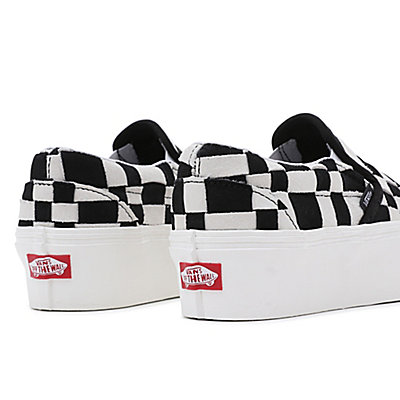 Woven Check Classic Slip-On Stackform Shoes