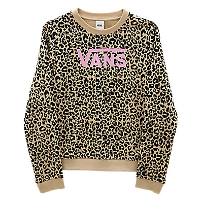Girls Leopard Spot Crew Sweater (8-14 years)