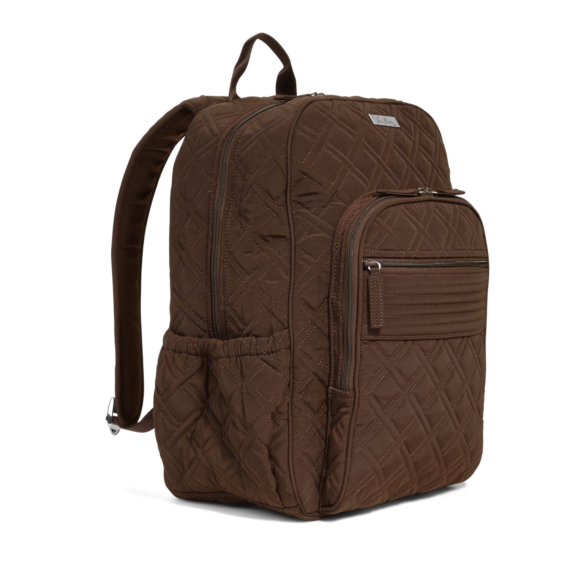 vera bradley black microfiber backpack