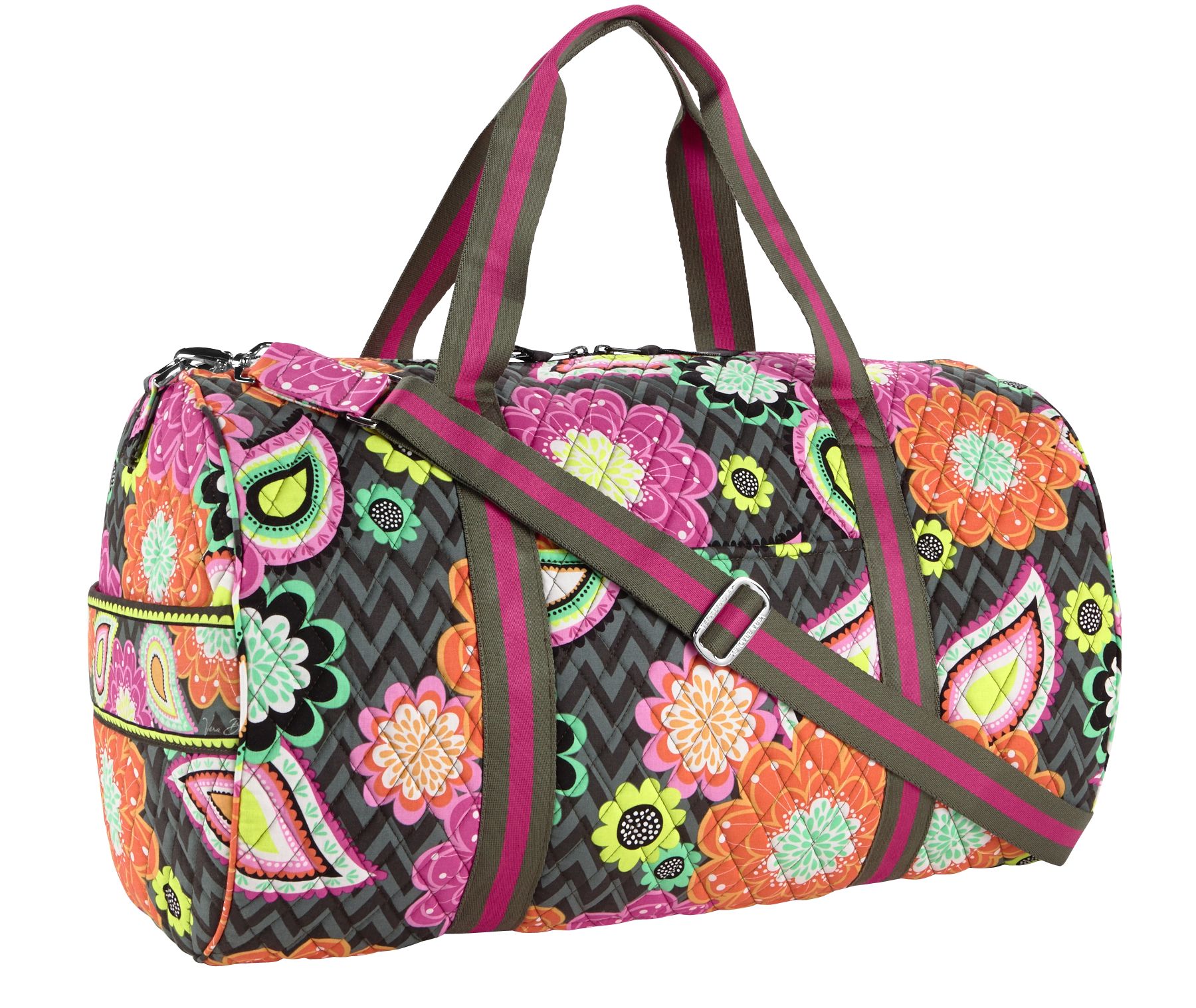 Vera Bradley Round Duffel Travel Bag | eBay