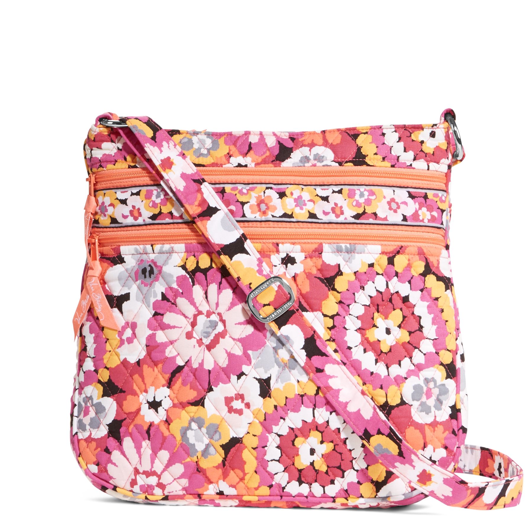 Vera Bradley Triple Zip Hipster Crossbody Bag | eBay