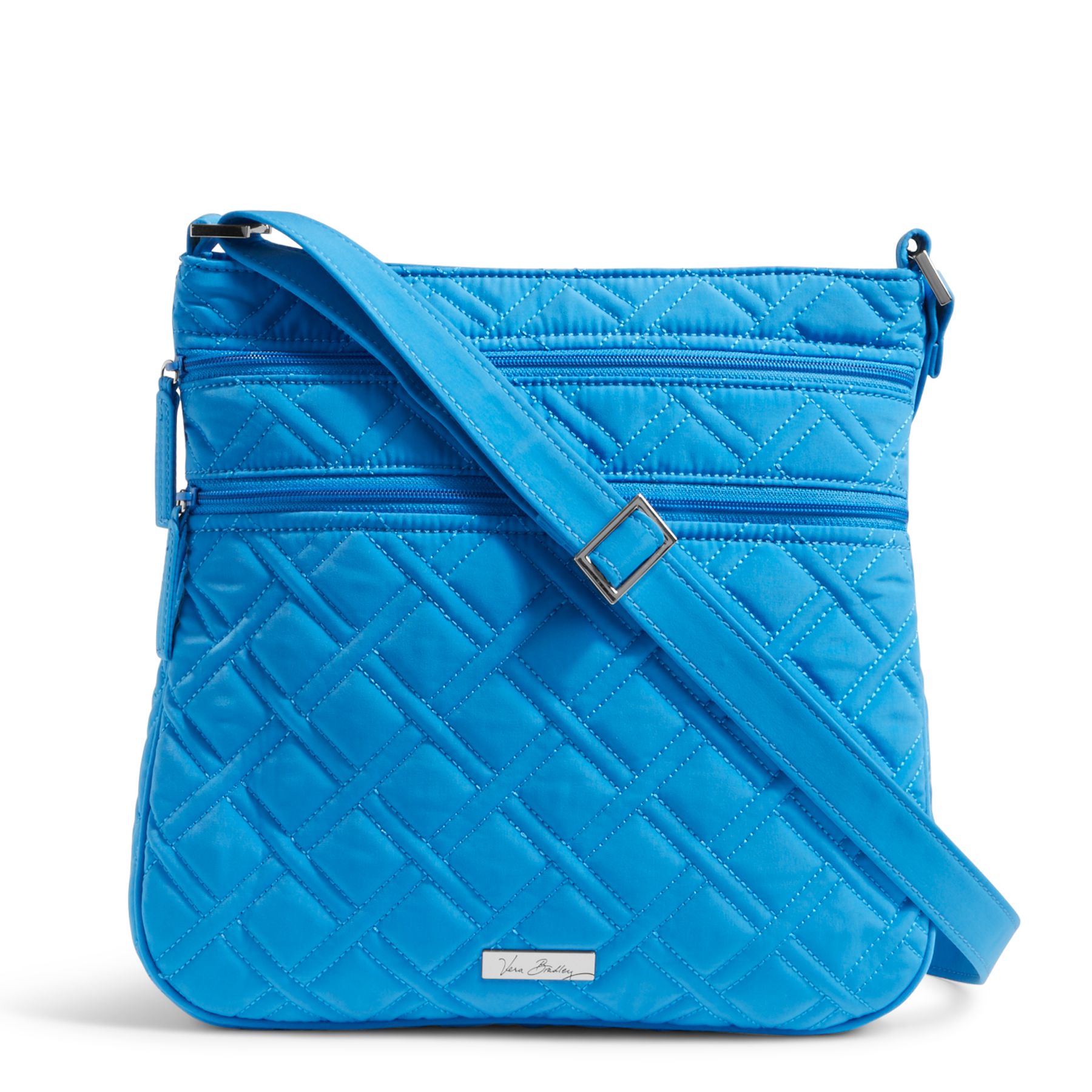 triple zip crossbody purse