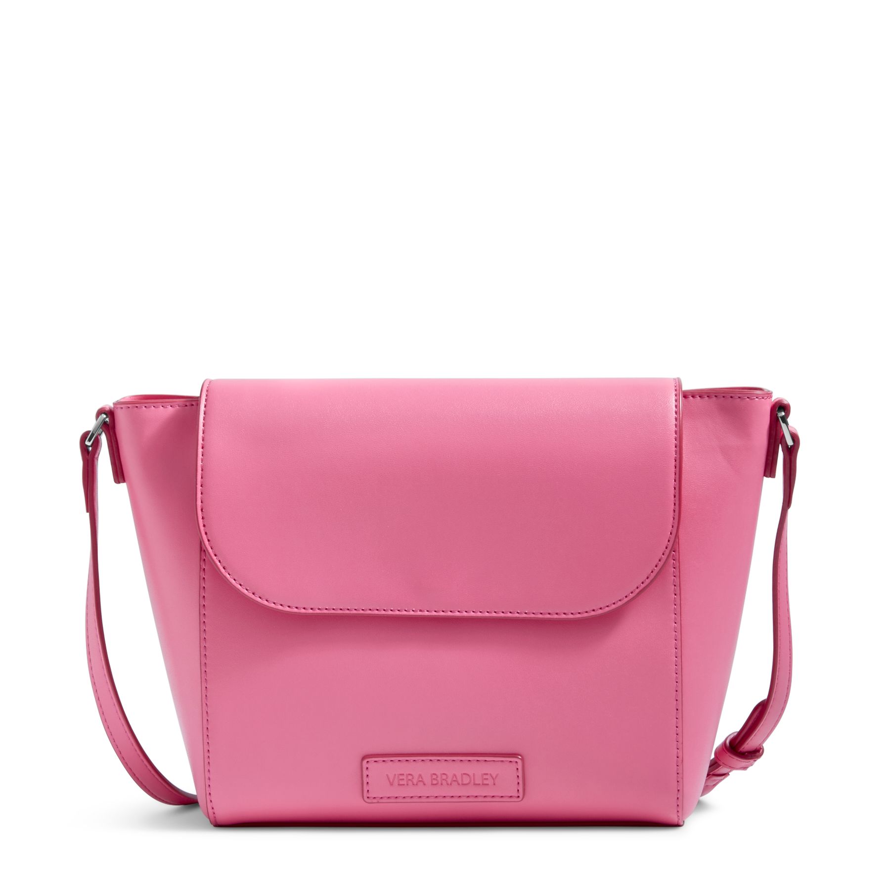 Vera Bradley Leather Crossbody Bag In Black