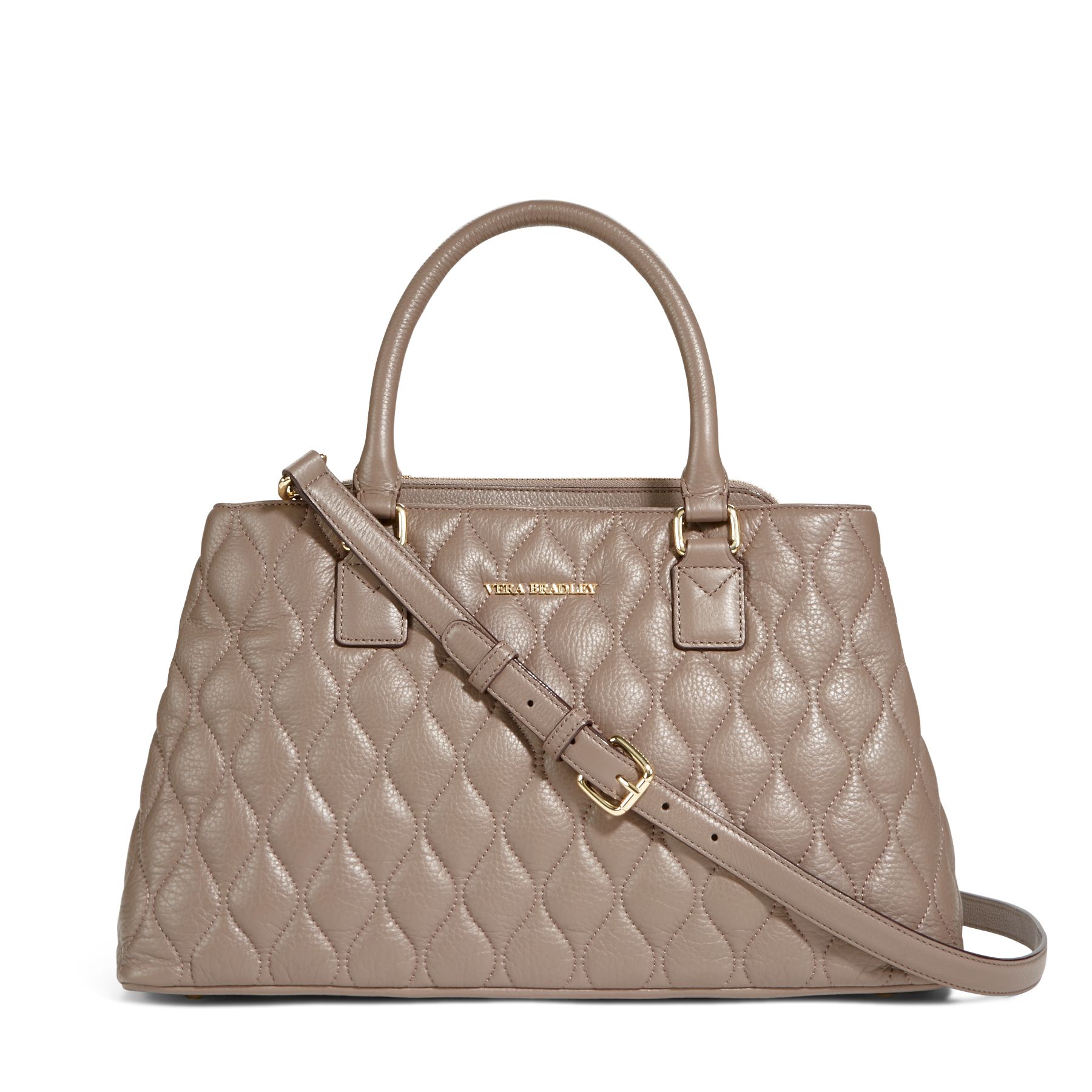 Vera Bradley Quilted Leather Emma Satchel Bag | eBay