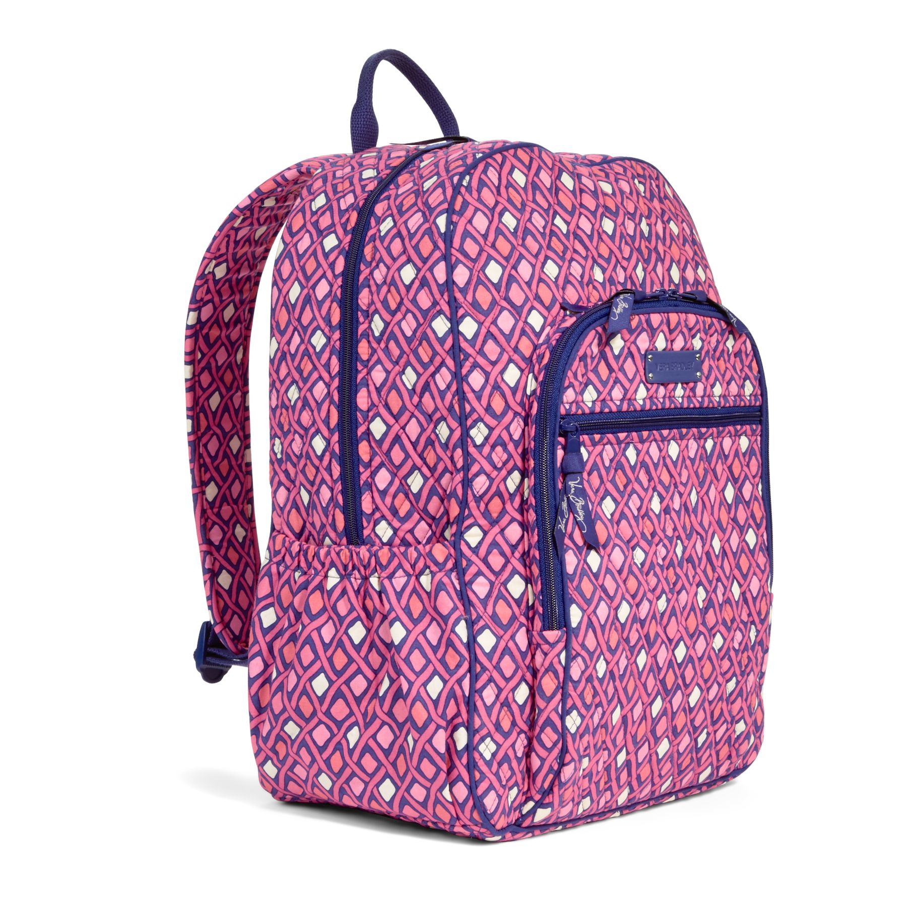 vera bradley bordeaux blooms campus backpack