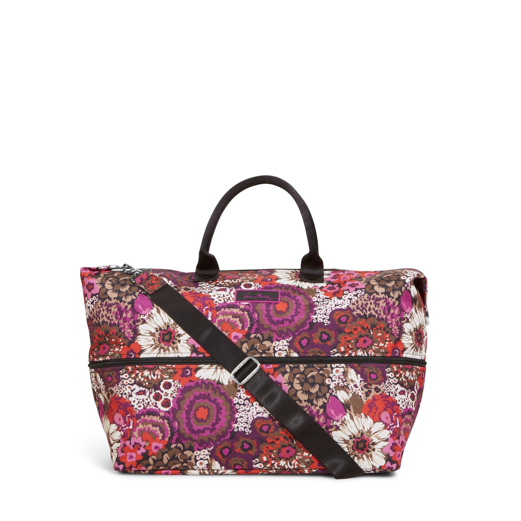 vera bradley lighten up expandable travel bag