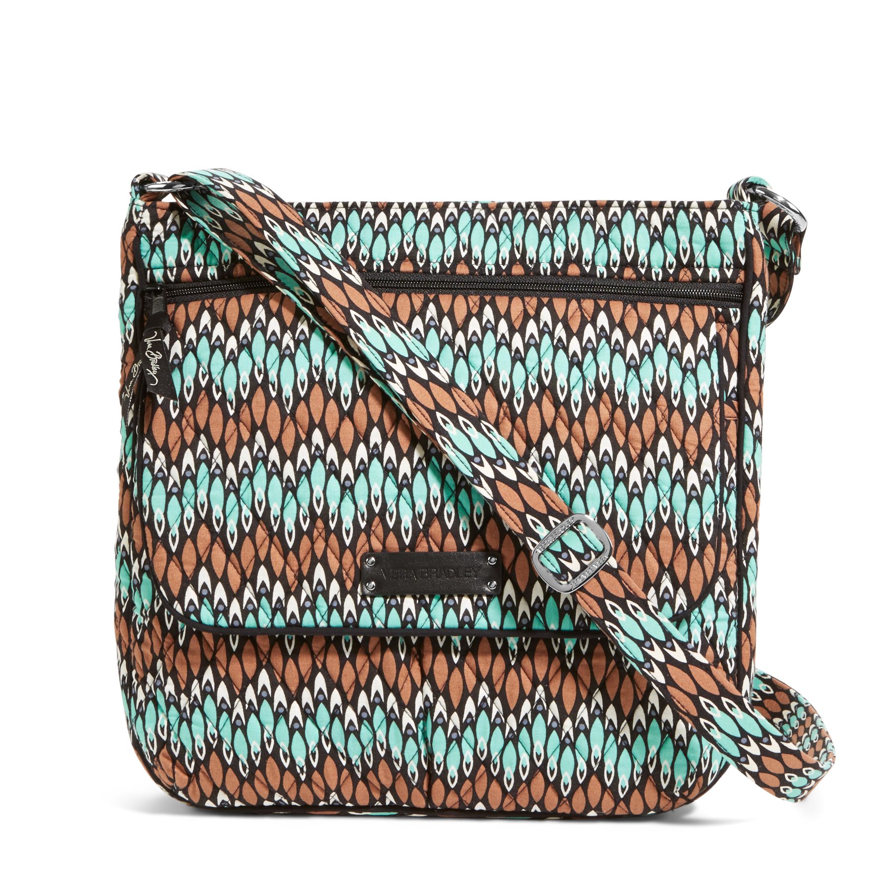 Vera Bradley Double Zip Mailbag Crossbody Bag eBay