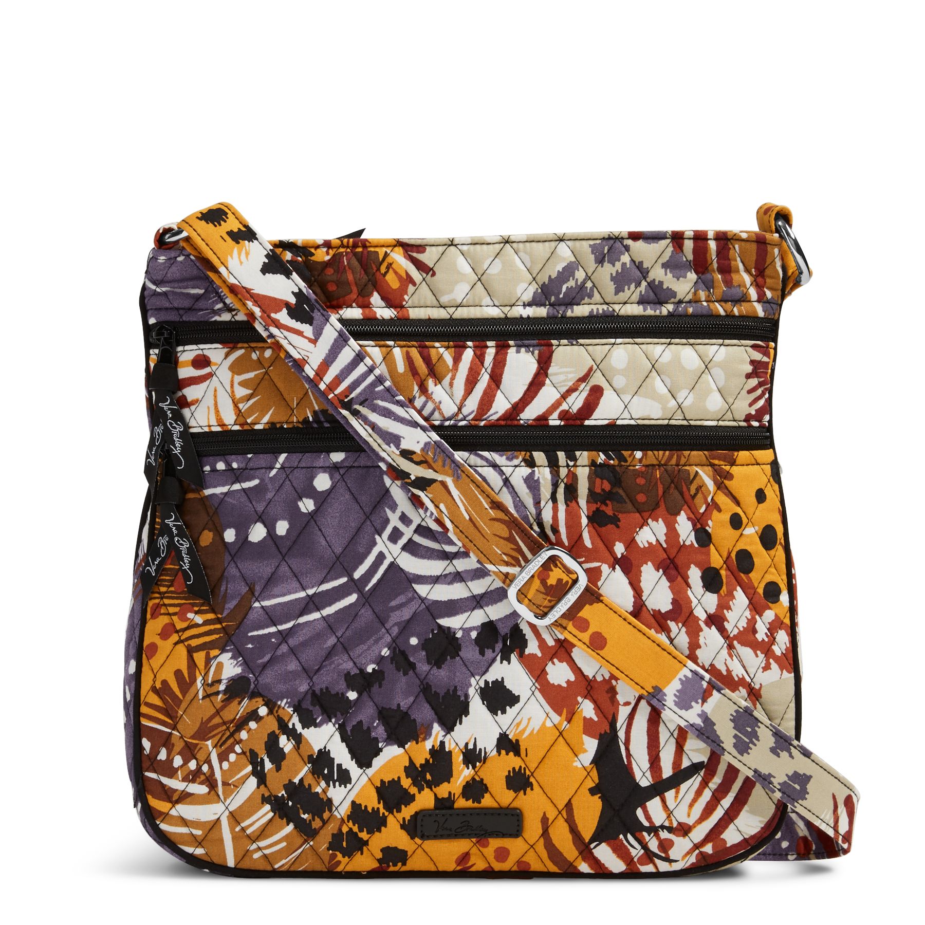 triple zip hipster crossbody