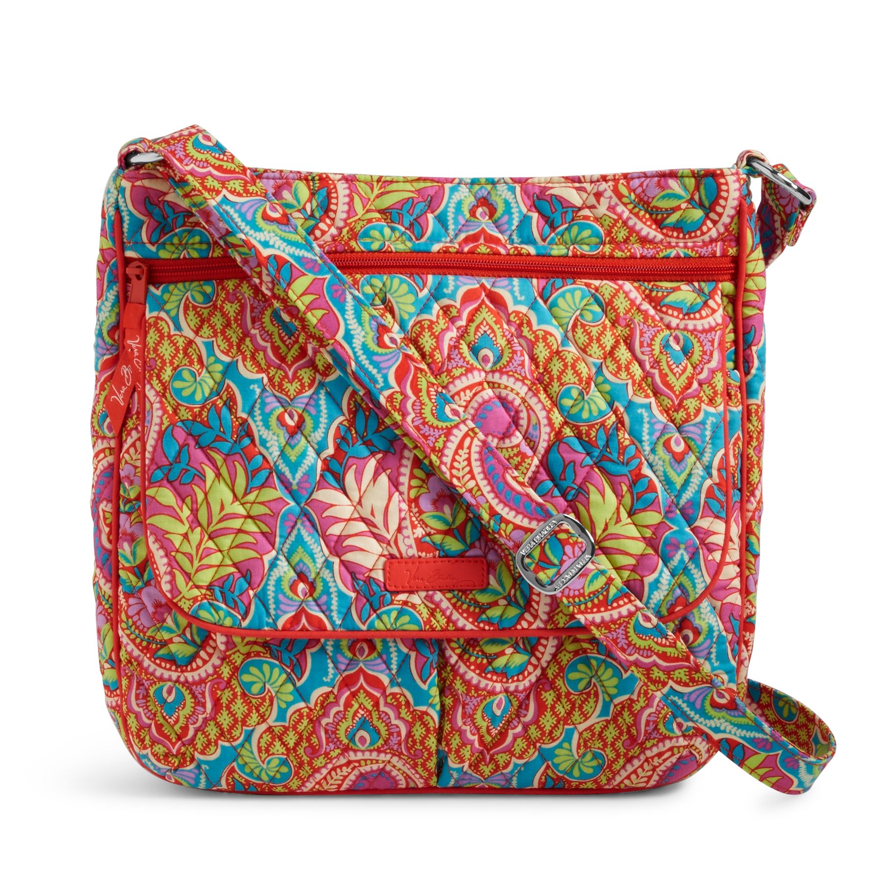 Vera Bradley Double Zip Mailbag Crossbody Bag | eBay