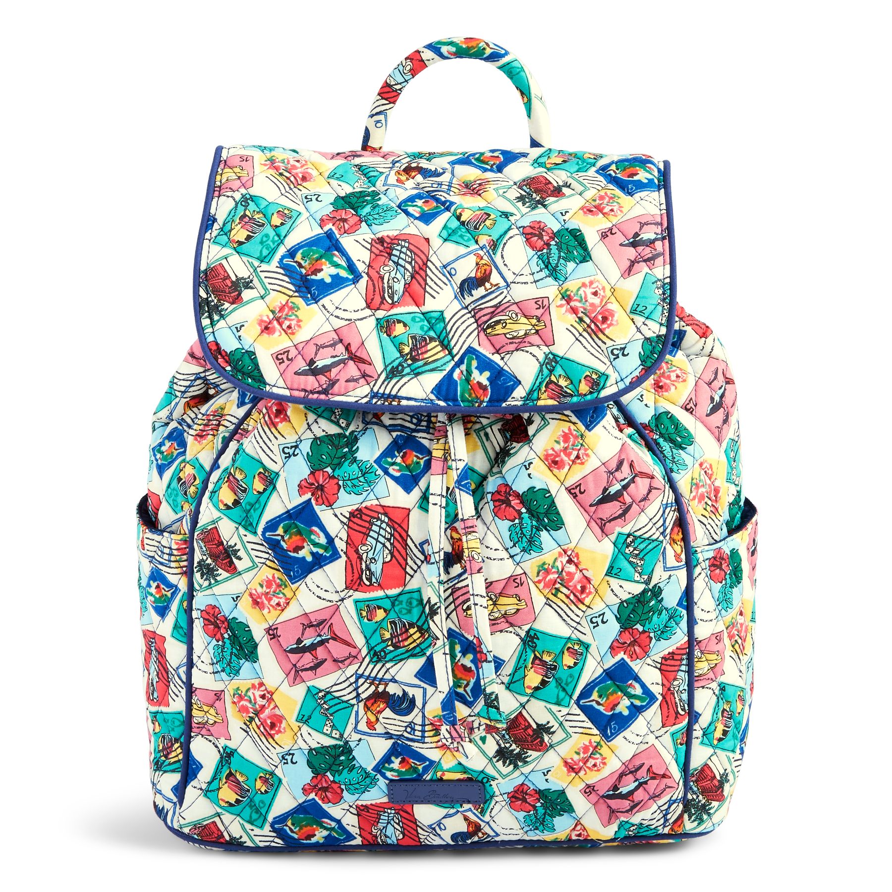 Vera Bradley Drawstring Backpack Purse eBay