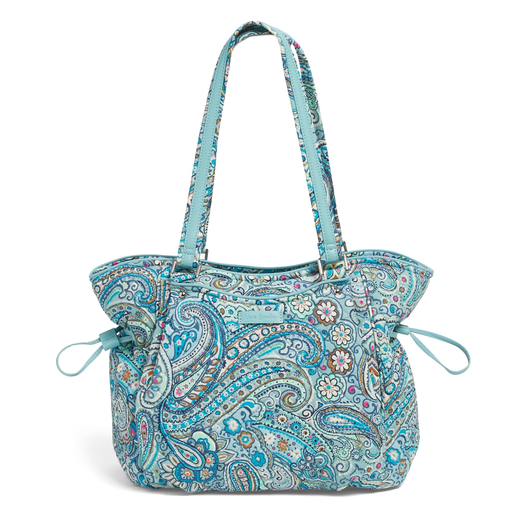 Vera Bradley Iconic Glenna Satchel in Daisy Dot Paisley