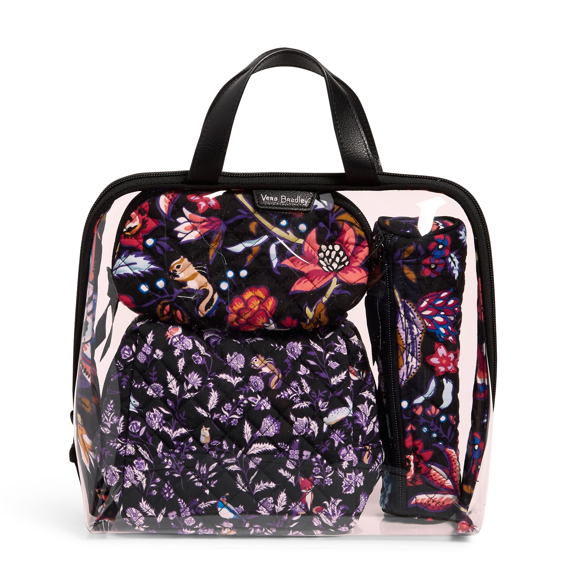 vera bradley 4 piece travel set