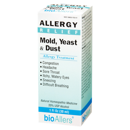 Natra Bio Allergy Relief Mold Yeast Dust liquid box front