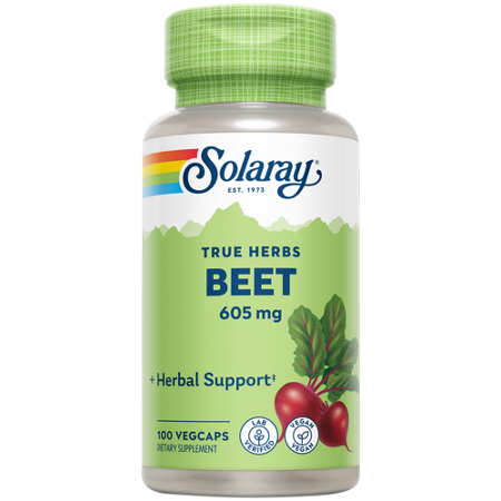 Solaray True Herbs Beet 605 MG vegcaps bottle front