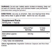 Supplement Facts label for Solaray Beet Root 605 MG capsules
