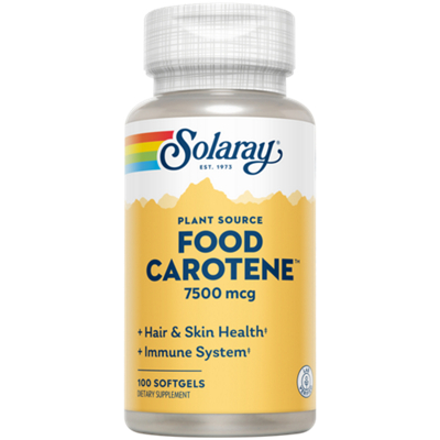All Natural Food Carotene with 25,000 IU Vitamin A (100 Perle Capsules)