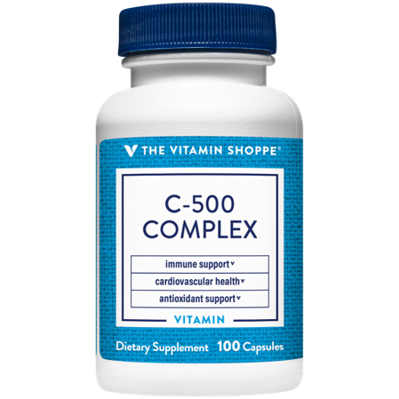 The Vitamin Shoppe Vitamin C-500 Complex Immune Support bottle view