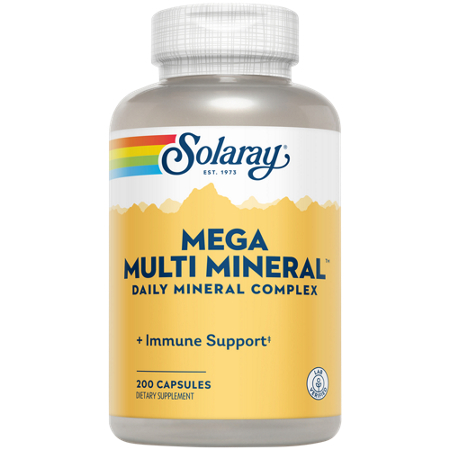 Solaray Mega Multi Mineral Daily Mineral Complex bottle front