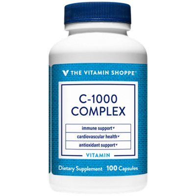 Vitamin C-1000 Complex - Immune, Antioxidant & Cardiovascular Health Support - 1,000 MG (100 Capsules)