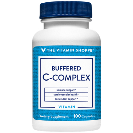 The Vitamin Shoppe Buffered C-Complex capsules 750 MG bottle front