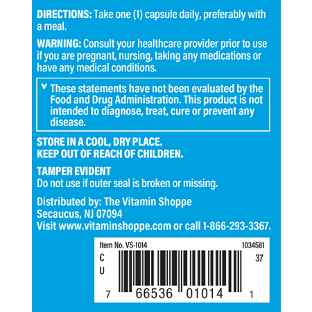 The Vitamin Shoppe Buffered C-Complex Vitamin C, 750 MG Directions