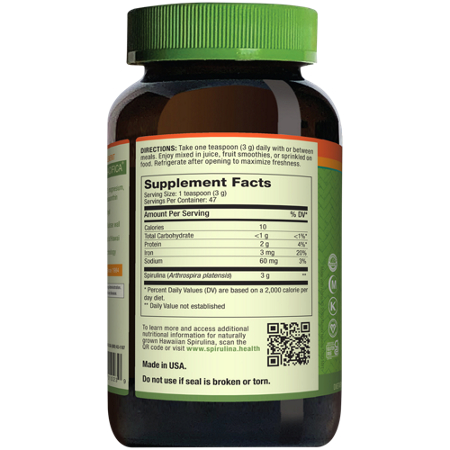 Nutrex Hawaii Pure Hawaiian Spirulina Powder bottle view 3