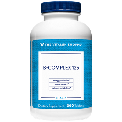 B-Complex 125 - Vitamin B Support for Energy Production & Nutrient Metabolism (300 Tablets)