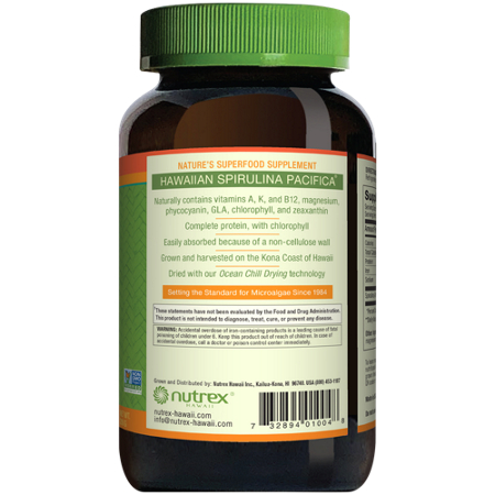 Nutrex Hawaii Pure Hawaiian Spirulina Superfood tablets 500 MG view 4