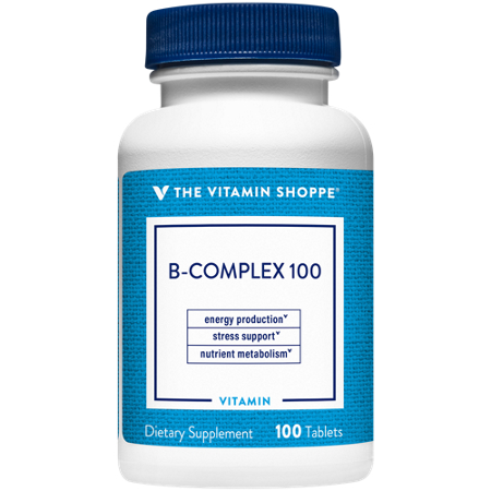 The Vitamin Shoppe Vitamin B-Complex 100 tablets bottle front