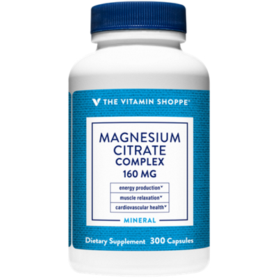 Magnesium Citrate Complex - Supports Energy Production - 160 MG (300 Capsules)