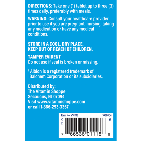 The Vitamin Shoppe Cal-Mag 2:1 Tablets Directions
