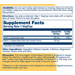 Supplement Facts label for Solaray Vitamin C 500 MG