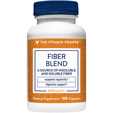 The Vitamin Shoppe Fiber Blend capsules front