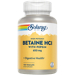 Solaray High Potency Betaine HCL with Pepsin bottle front