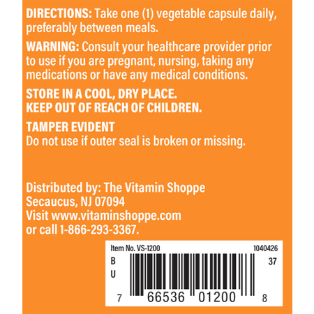 Directions for Vitamin Shoppe L-Lysine 500 MG Supplement