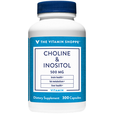 Choline & Inositol - Brain & Liver Health - 500 MG (300 Capsules)