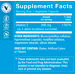 Supplement Facts label for Dry Vitamin E Cardiovascular & Immune Support 268 MG